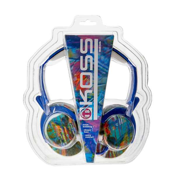 MS52206 Headphone Full Size Noise Isolating Deep Bass Extra Comfort Fold Flat Design Adjustable Padded Headband 3.5mm 4ft