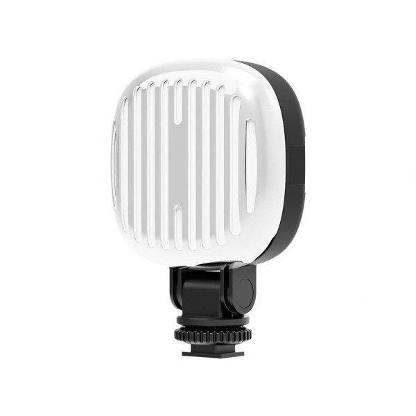 Clip-On Portable Selfie Light with 3 Lighting Modes & RGB Colors, USB Rechargeable, Adjustable Brightness - Black