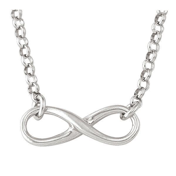 Sterling Silver Fashion Necklace with Pendant - Infinite Love