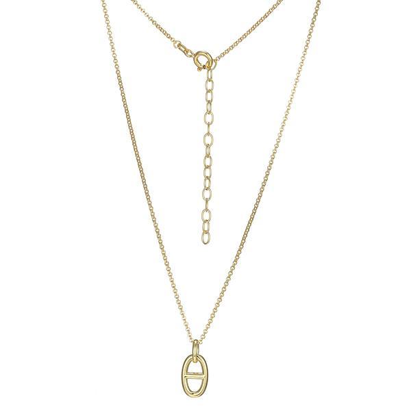 N33AXRAA0-Y-16 Sterling Silver Marine Link Rolo Necklace Size 16