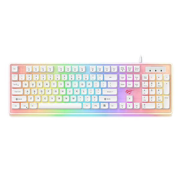 Havit-KBK876L-White KBK876L RGB Mechnical Keyboard