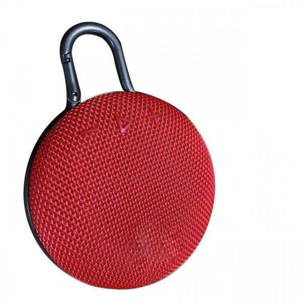 Compact and Powerful Sound Wireless Bluetooth Speaker, Perfect for On-the-Go Adventures and Outdoor Activities KIClip3Max for Universal Cell Phone And Bluetooth Device - Red