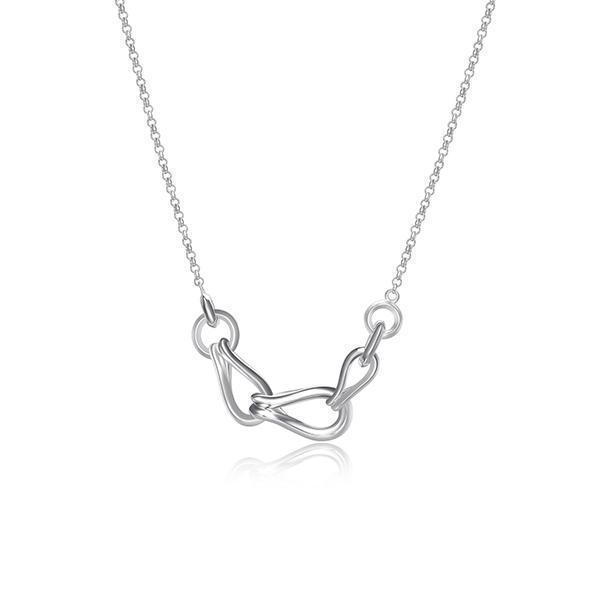 NR0LBN0-W "Coalesce" Sterling Silver Link Necklace