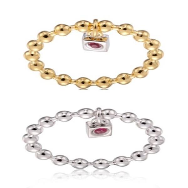 RR9L00BA0-W-7 Sterling Silver COMPASS ROSE Set of 2 Beaded Band Rings Size 7