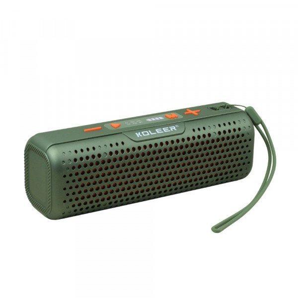 Loud Sound Portable Bluetooth Speaker with FM Radio and LCD Display - Universal Compatibility KIS883 for Universal Cell Phone And Bluetooth Device - Green