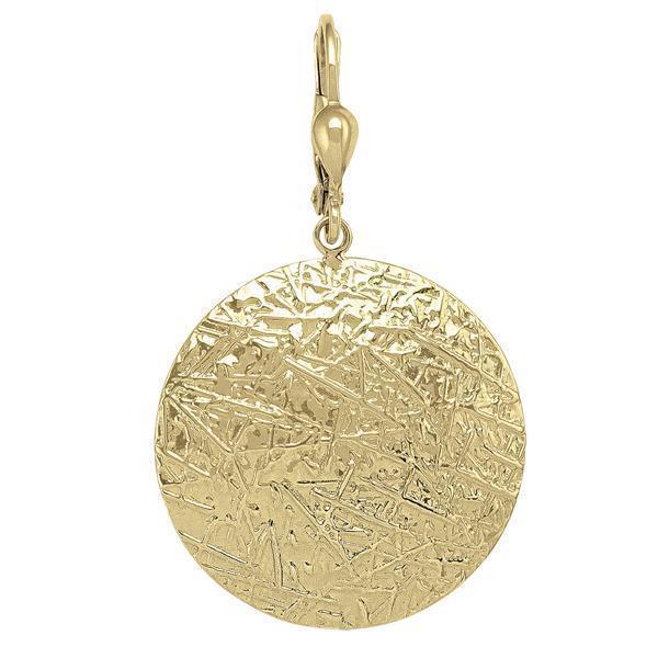 10K Gold Sphere Shaped Drop Earrings