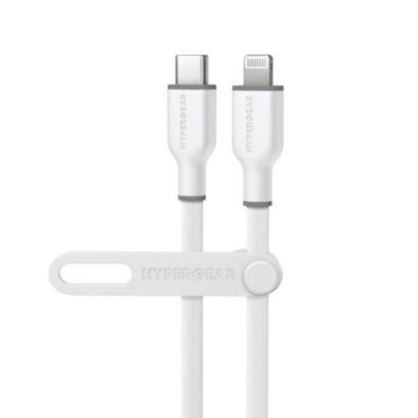 MS53573 Charge  and  Sync PD Lightning MFI to USB-C Flexi Pro Cable 6ft PD up to 60W Fast Charge 480Mbps High Speed - Soft Touch Silicone