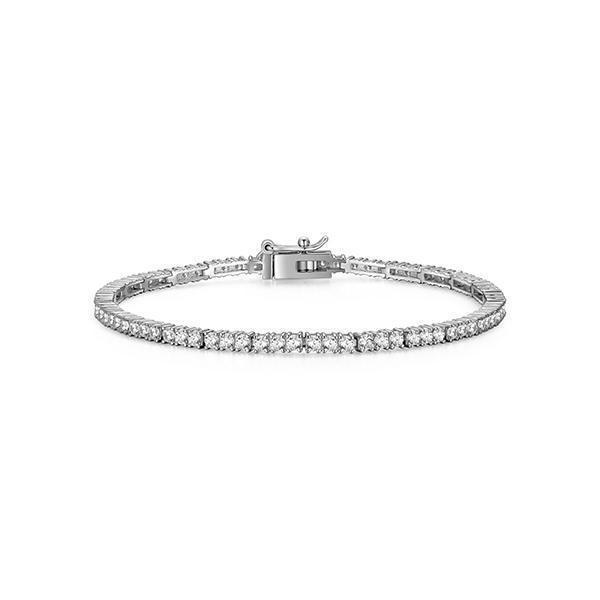 Diamondlite Cubic Zirconia 2mm Tennis Bracelet - Silver