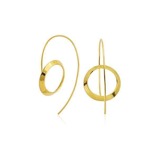 CJ Steelx Backward Earring - Gold