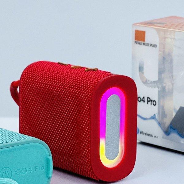 Wireless Bluetooth Speaker: Premium Audio for Outdoor Parties & Gatherings KIGo4Pro for Universal Cell Phone And Bluetooth Device - Red