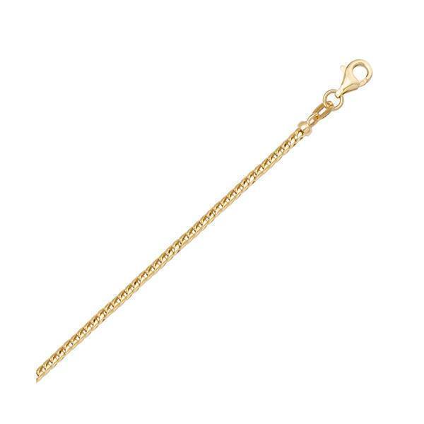 20" 18K Gold Franco Necklace - 4.5 gm
