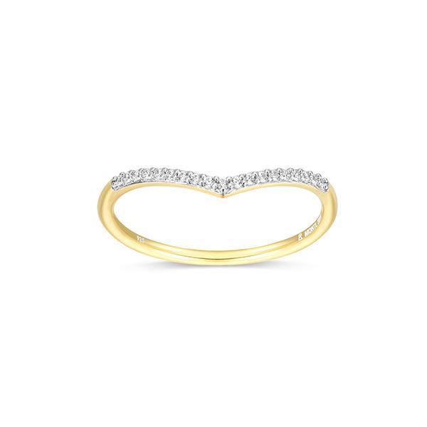 CJ Monte sterling silver lab­created diamond V­ring - Size 5