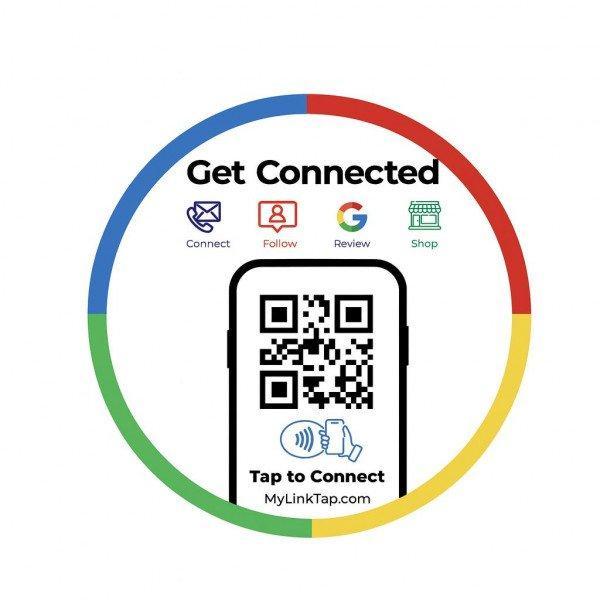 NFC Digital Business Card Tag “ Effortless Networking & Contactless Payment in One - White