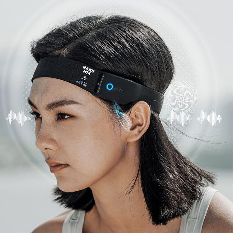 Built-In Open-Ear Smart Headband - Black
