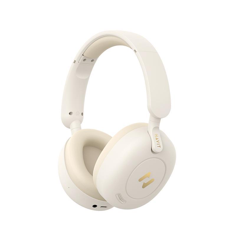 HAVIT-HSH655BTP-BEIGE H655BT PRO Hybrid Active Noise Cancellation Headphone