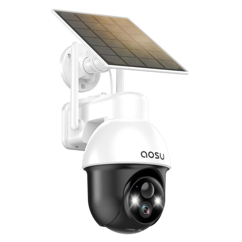 MSAOSU-C9L C9L 4MP Wireless Outdoor PT Battery Camera with Solar Panel